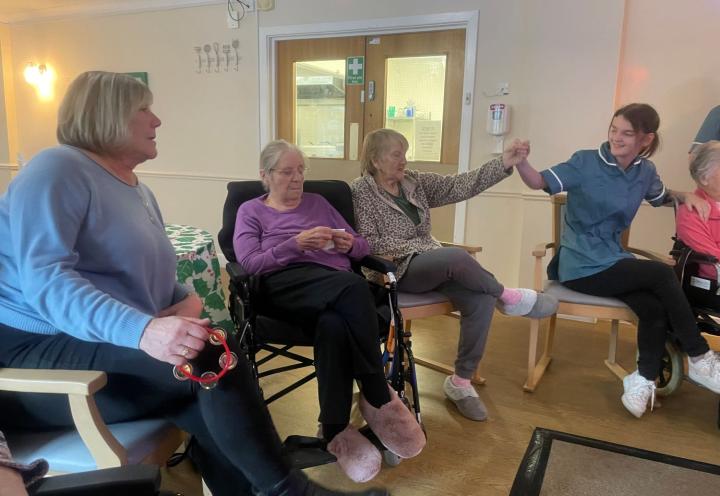 Residents at Middleton Park Lodge Nursing Home in Leeds