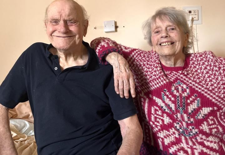 Clive and Grizelda, brother and sister residents at Chatsworth Lodge Care Home