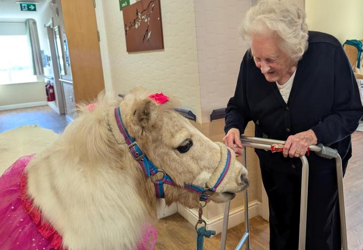 Photo of Lady with Matilda the pony