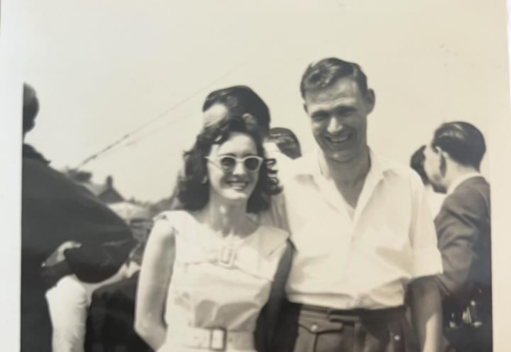Black and White photo of a couple