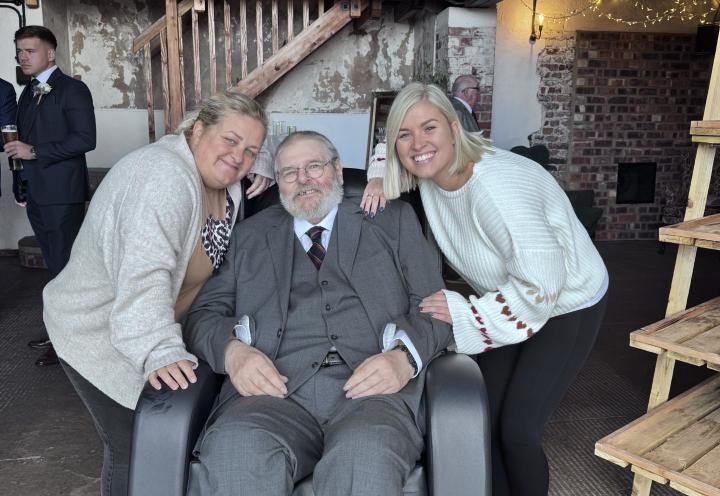 Piet at his son's wedding in York 